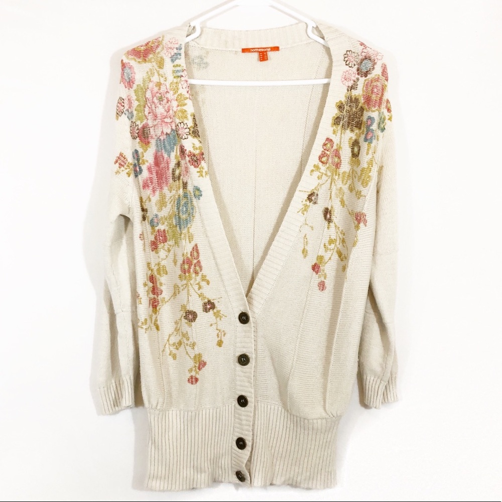 NOT THE SAME FLORAL CARDIGAN - SZ 8